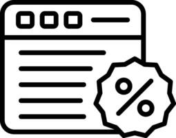 Website Line Icon Design vector