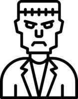 Frankenstein Line Icon Design vector