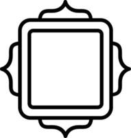 Frame Line Icon Design vector