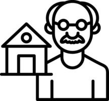 Hospice Line Icon Design vector