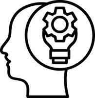 Consideration Line Icon Design vector