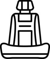 Car Seats Line Icon Design vector