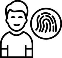 Customer Line Icon Design vector