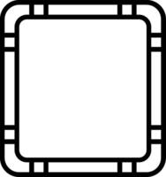 Frame Line Icon Design vector