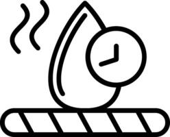 Fast Dry Line Icon Design vector