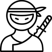 Man Line Icon Design vector