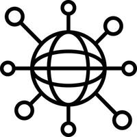 Networking Line Icon Design vector