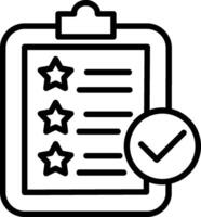 Approved Line Icon Design vector