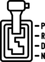 Automatic Transmission Line Icon Design vector