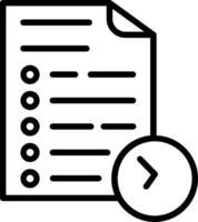 Bullet list Line Icon Design vector