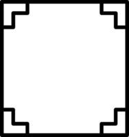 Frame Line Icon Design vector