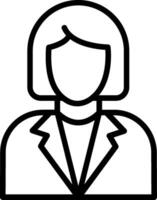 Manager Line Icon Design vector