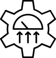 Performance Line Icon Design vector