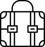 Briefcase Line Icon Design vector