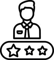 Rate Line Icon Design vector