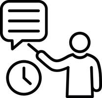 Lesson Line Icon Design vector