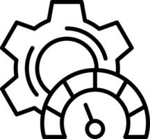 Settings Line Icon Design vector