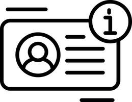 User Line Icon Design vector