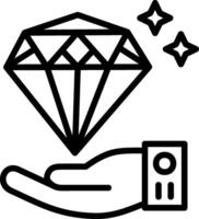 Value Proposal Line Icon Design vector
