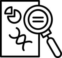 Data analytics Line Icon Design vector