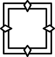 Frame Line Icon Design vector