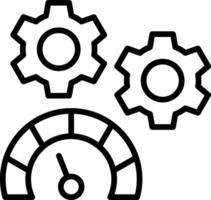 Performance management Line Icon Design vector