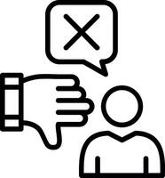 Review Line Icon Design vector