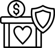Security Line Icon Design vector