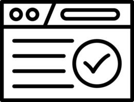 Website Line Icon Design vector
