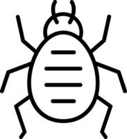 Mite Line Icon Design vector