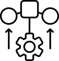 Microservice Line Icon Design vector