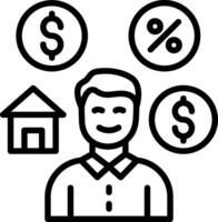 Payer Line Icon Design vector