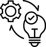 Process Line Icon Design vector