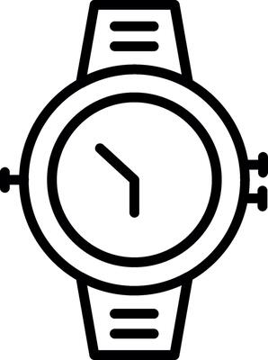 Watch Line Icon Design