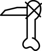 Hoe Line Icon Design vector
