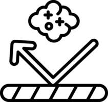 Dust Line Icon Design vector