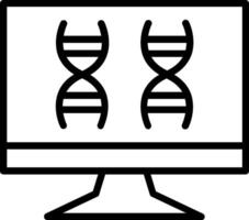 Monitoring Line Icon Design vector
