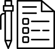 Quiz Line Icon Design vector