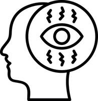 Obsession Line Icon Design vector