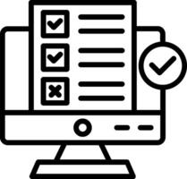 Testing Line Icon Design vector