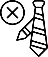 Tie Line Icon Design vector