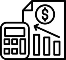 Accounting Line Icon Design vector