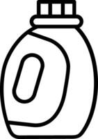Detergent Line Icon Design vector
