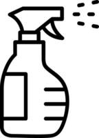 Spray Bottle Line Icon Design vector