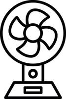 Fan Line Icon Design vector