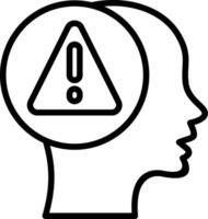 Mental Health Line Icon Design vector