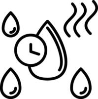 Quick Dry Line Icon Design vector