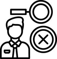 Search Line Icon Design vector