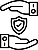Reliability Line Icon Design vector