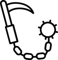 War Line Icon Design vector